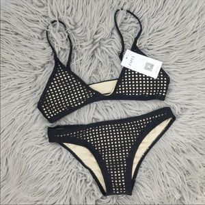 Large Zaful Black/Tan Bikini